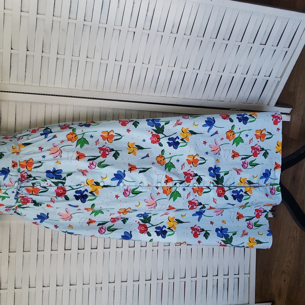 Floral Puff Sleeve Dress - Picture 3 of 7